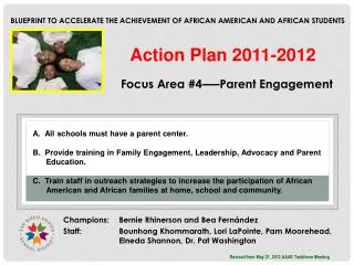 Blueprint to Accelerate the Achievement of African American and African Students
