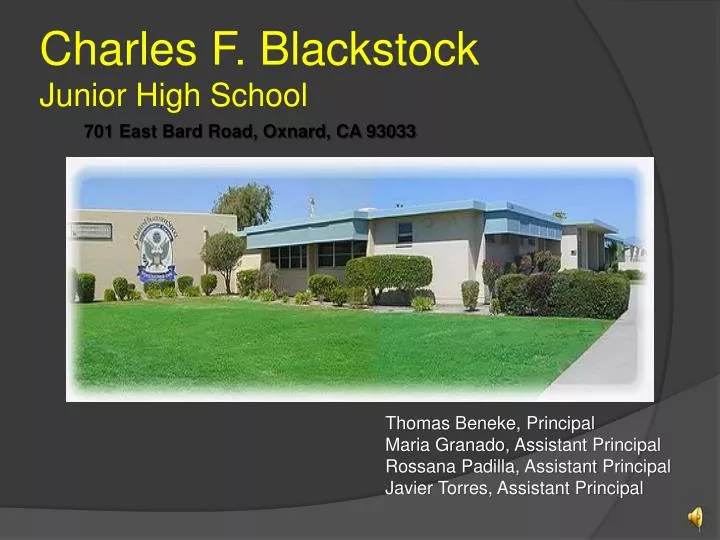charles f blackstock junior high school