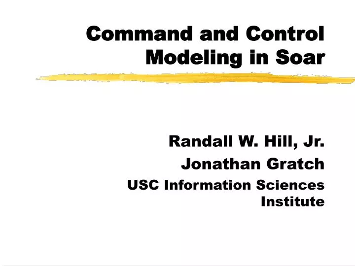 command and control modeling in soar