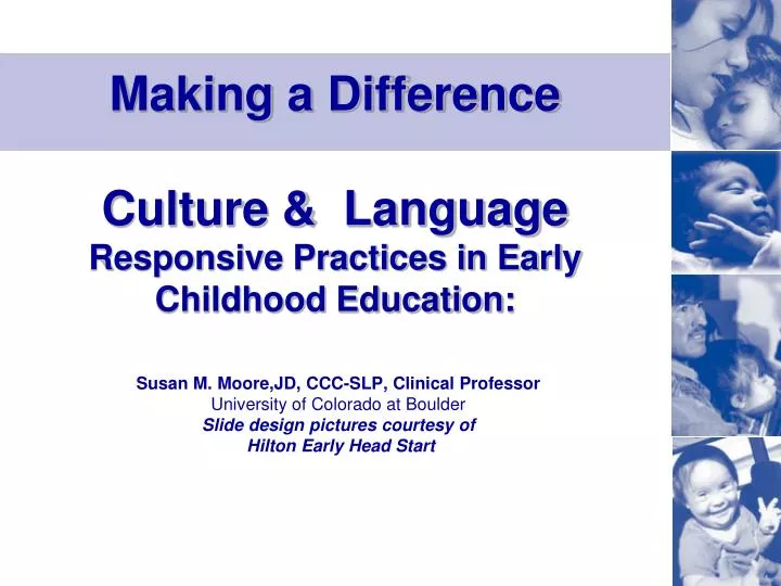 making a difference culture language responsive practices in early childhood education