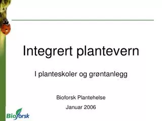 integrert plantevern