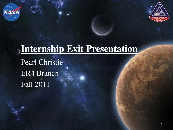 internship exit presentation