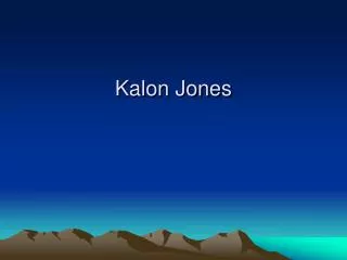 Kalon Jones