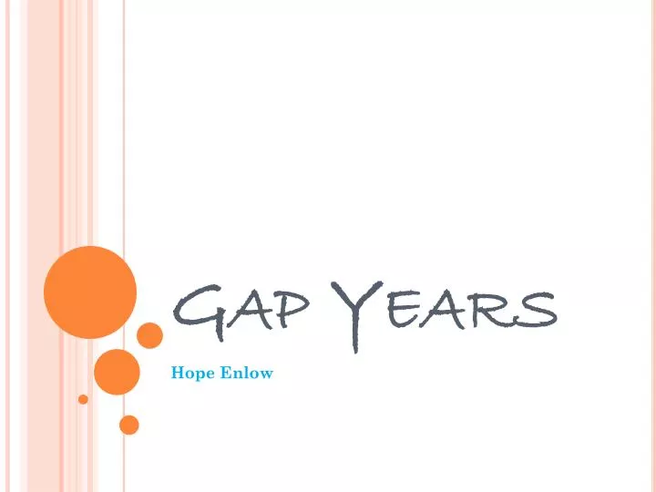 gap years