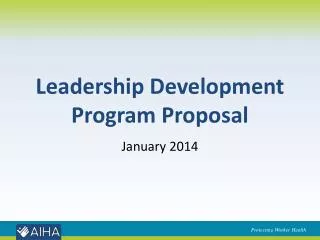 Leadership Development Program Proposal