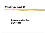 Testing, part 2 - slide 1