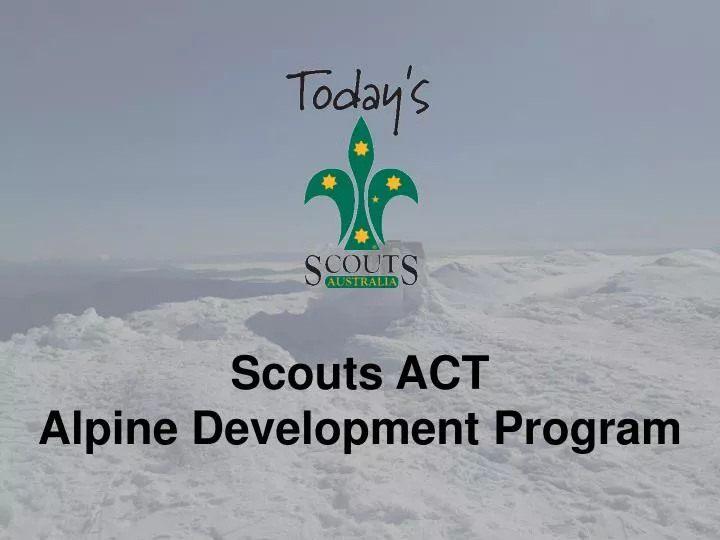 scouts act alpine development program