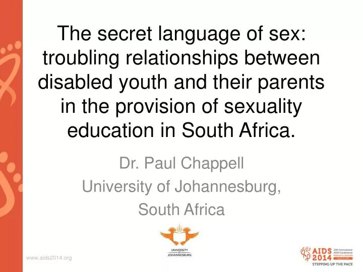 dr paul chappell university of johannesburg south africa