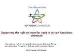 International Chemical Safety Conference: Rotterdam Convention Policies & Practices in Russia - slide 1