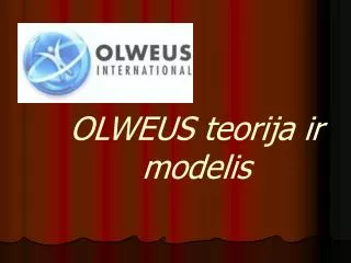 olweus teorija ir modelis
