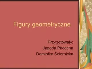 figury geometryczne