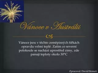 v noce v austr lii