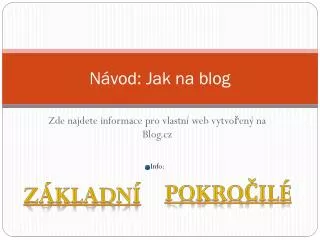 n vod jak na blog