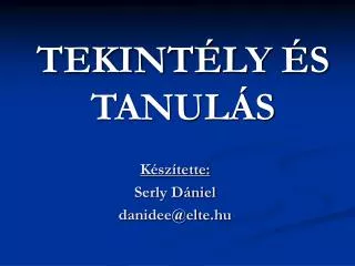 tekint ly s tanul s
