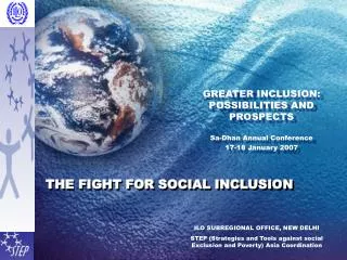 THE FIGHT FOR SOCIAL INCLUSION