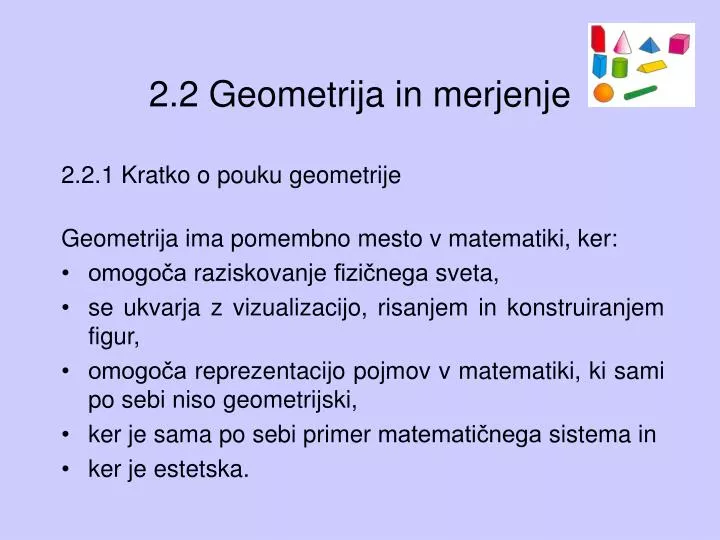 2 2 geometrija in merjenje