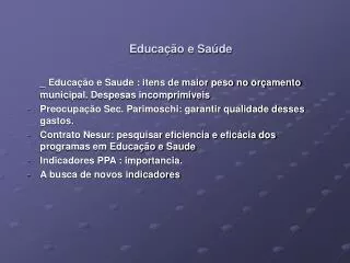 educa o e sa de