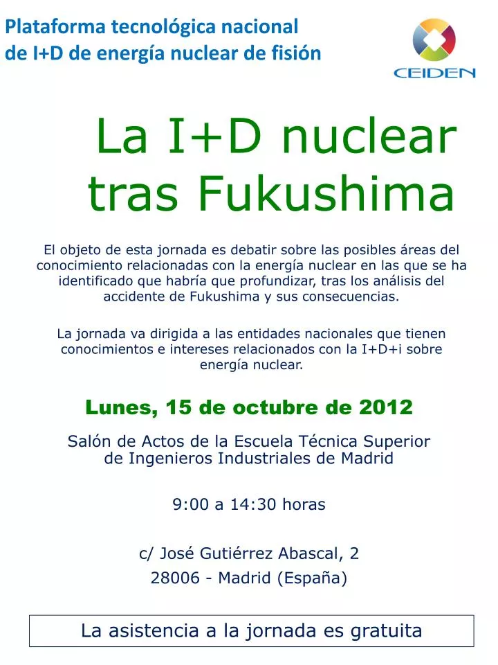 la i d nuclear tras fukushima
