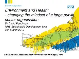 Environmental Association for Universities and Colleges, York