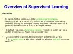 Overview of Supervised Learning - slide 1