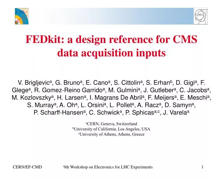 fedkit a design reference for cms data acquisition inputs