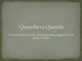querella vs querela