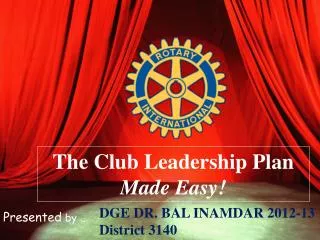 The Club Leadership Plan Made Easy!