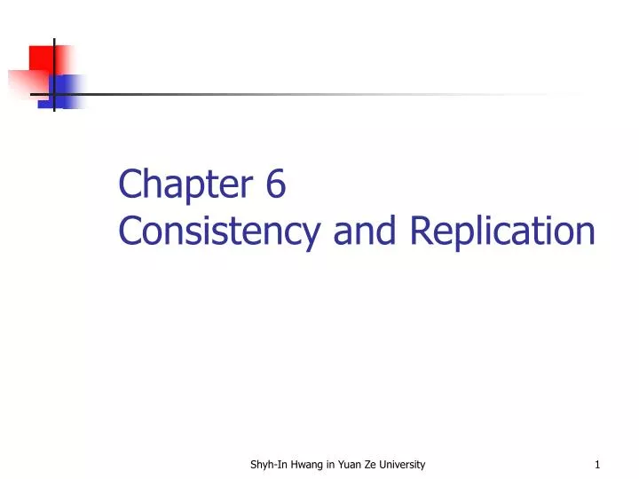chapter 6 consistency and replication
