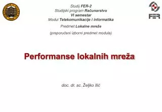 performanse lokalnih mre a