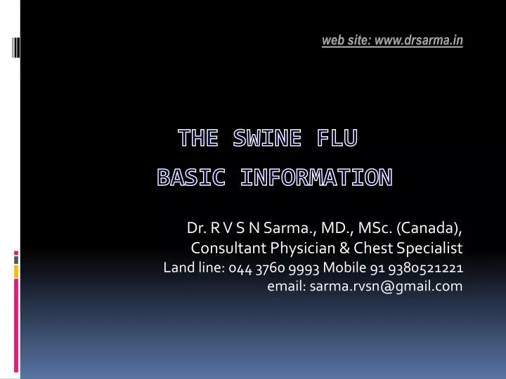 the swine flu basic information