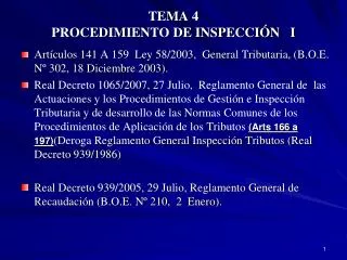 tema 4 procedimiento de inspecci n i