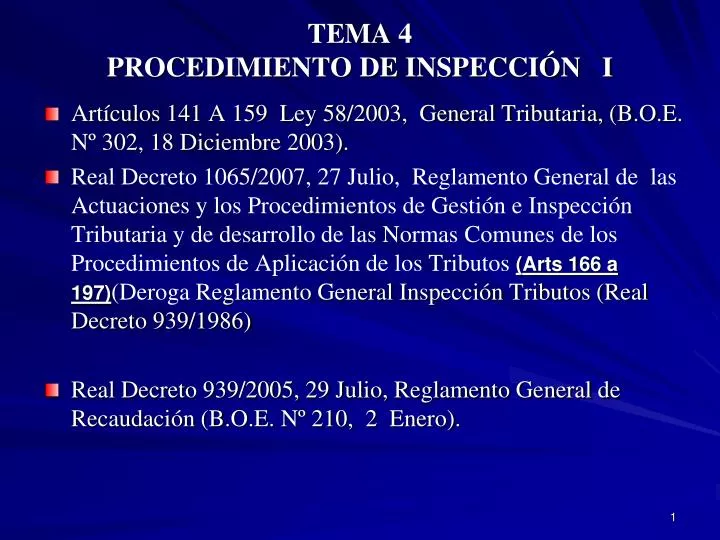 tema 4 procedimiento de inspecci n i