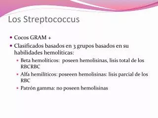 los streptococcus
