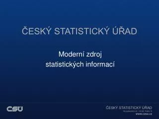 esk statistick ad