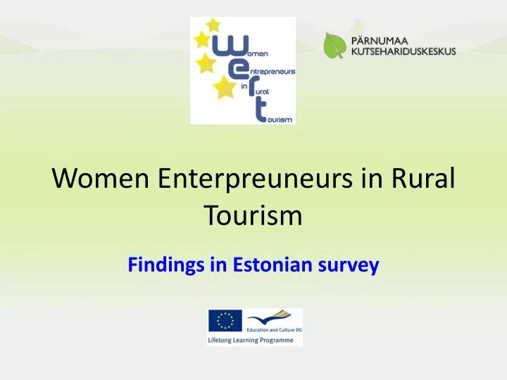 women enterpreuneurs in rural tourism