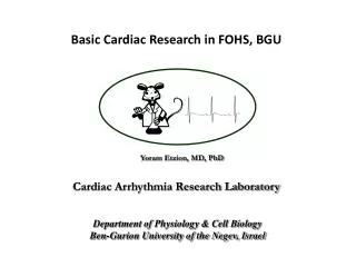 Department of Physiology &amp; Cell Biology Ben-Gurion University of the Negev, Israel