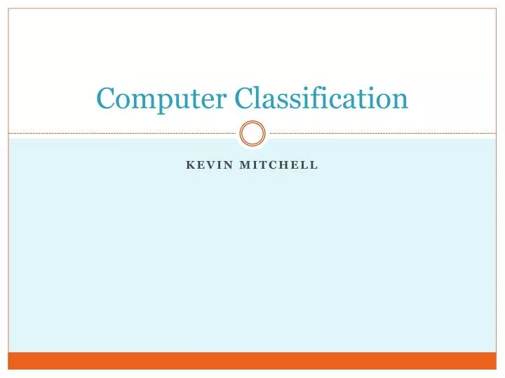 computer classification