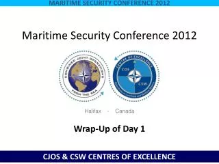 Maritime Security Conference 2012