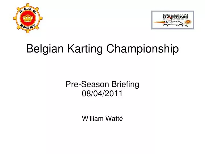 pre season briefing 08 04 2011 william watt