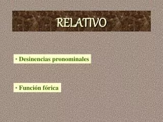 RELATIVO