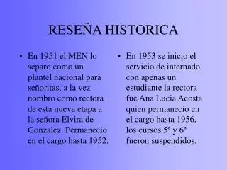 rese a historica