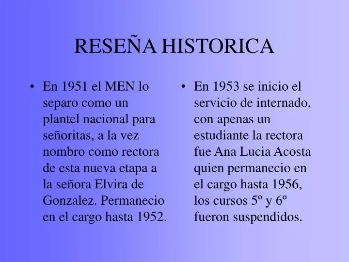 rese a historica