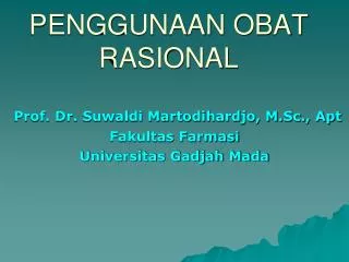 penggunaan obat rasional