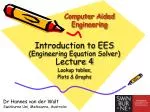 Computer Aided Engineering - slide 1