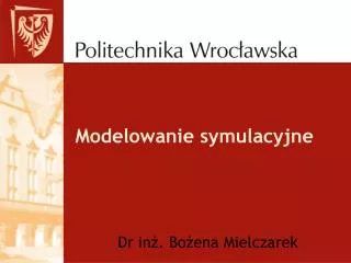 modelowanie symulacyjne