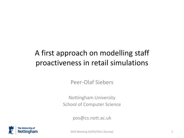 a first approach on modelling staff proactiveness in retail simulations