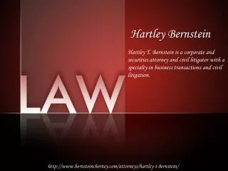 Hartley Bernstein - Real Estate Lawyer