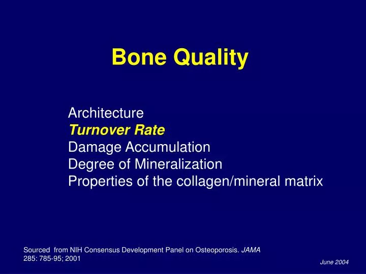 bone quality