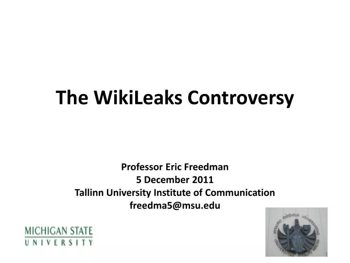 the wikileaks controversy