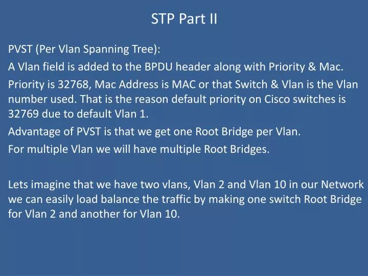 stp part ii